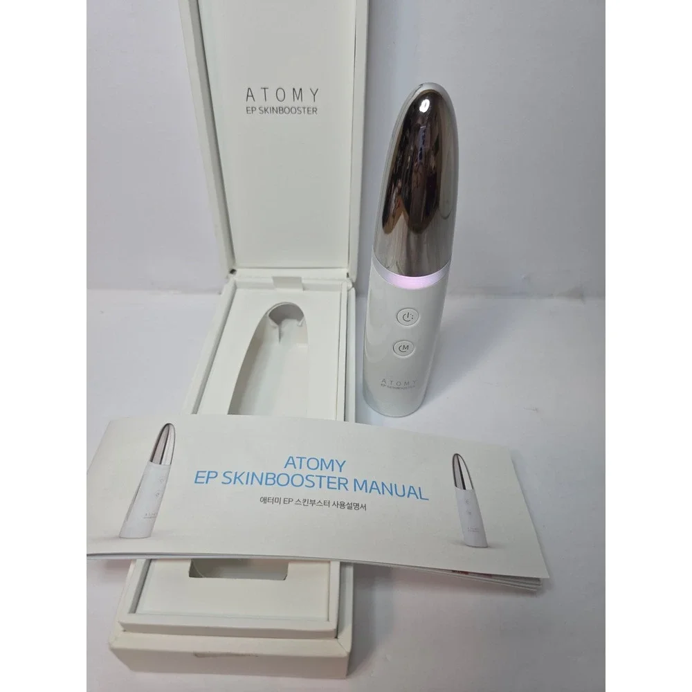Atomy Korea EPSkinbooster FacialDevice White Silver ElectroporationSkincare Tech